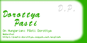 dorottya pasti business card